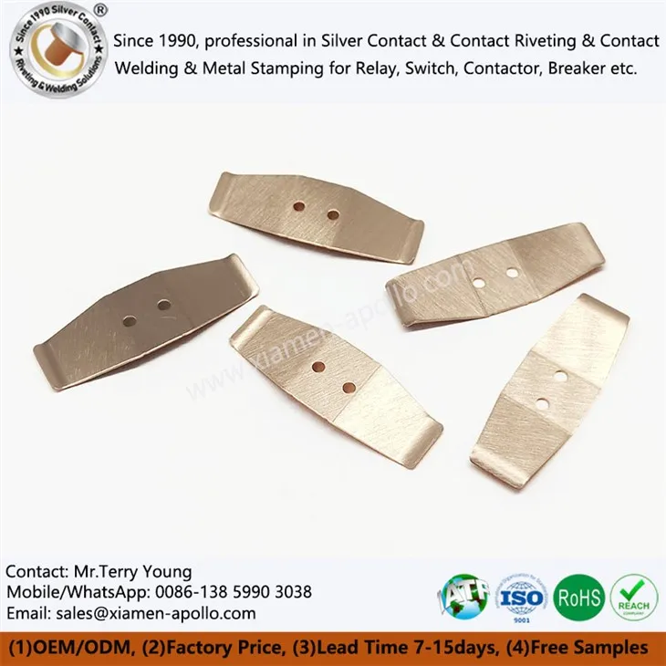 Kopparmetall stämpel elektriska delar