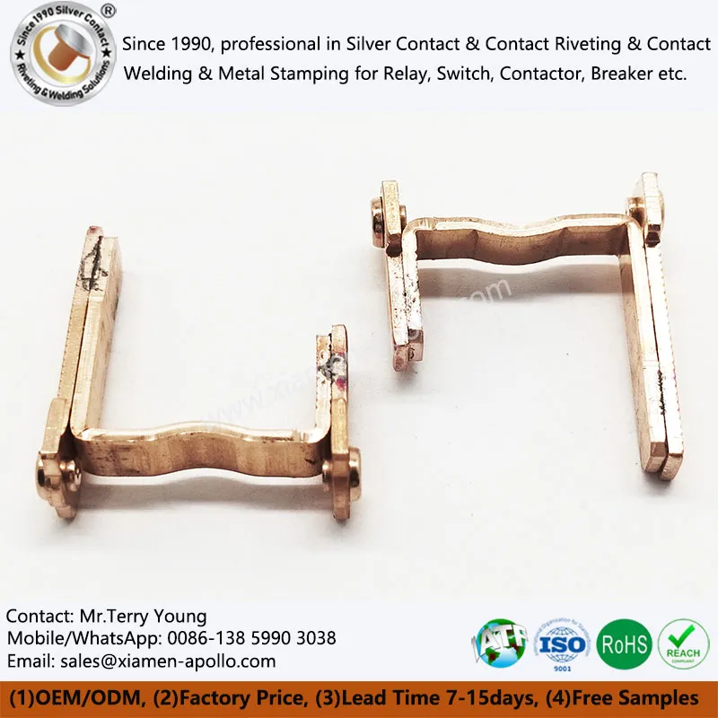 Koppar stämplade för switch