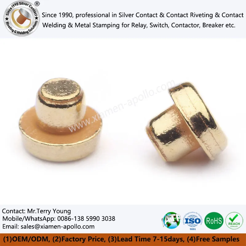 Elektrisk kontakt guldpläterad