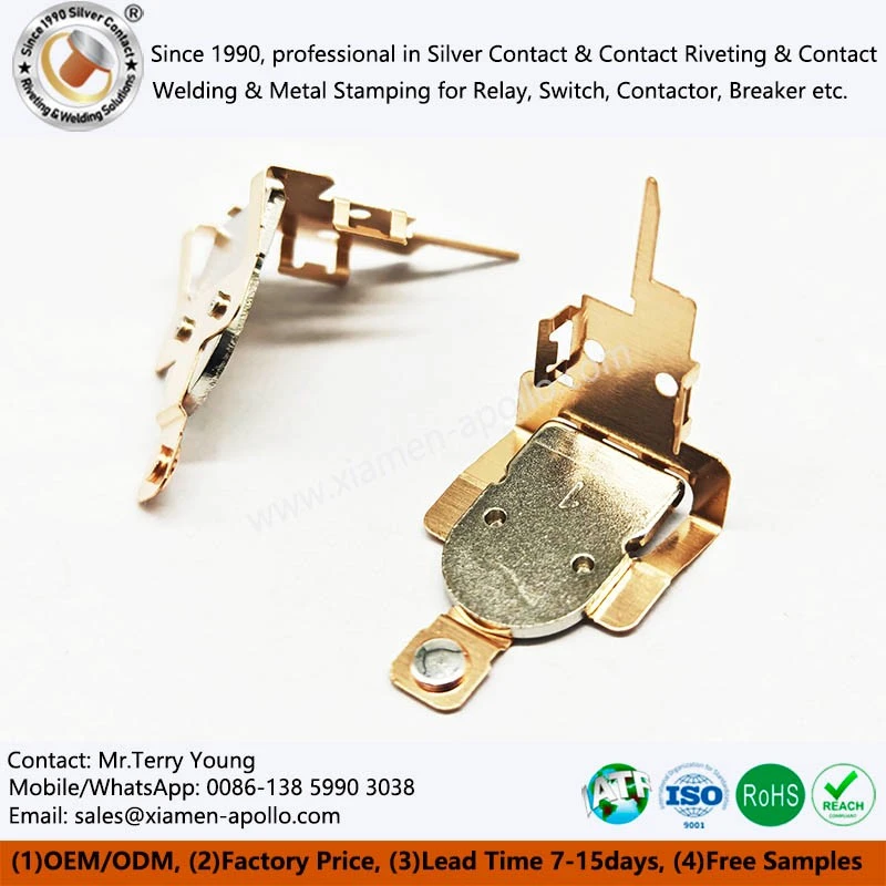 In-Mold Silver Riveting Contacts In-Mold Silver Riveting Contacts