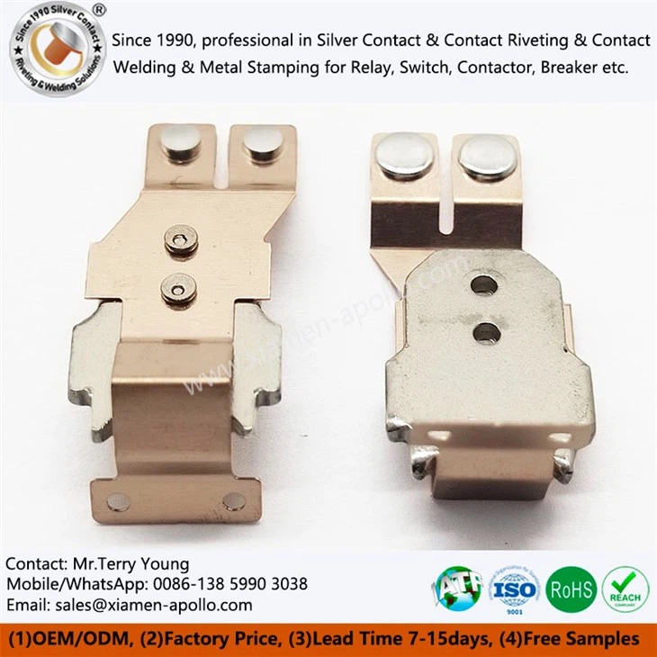 Embedded Riveted Electrical Contacts