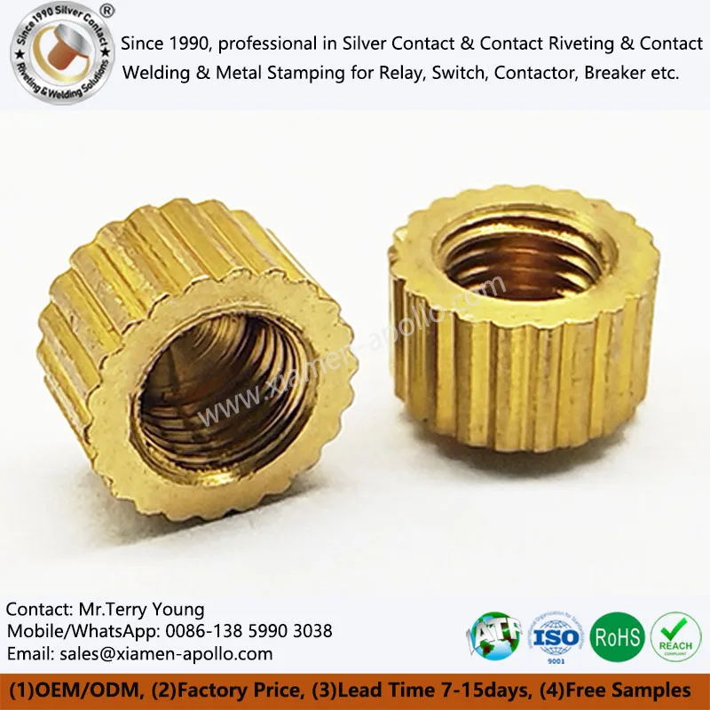 Räfflad sexkantsmutter