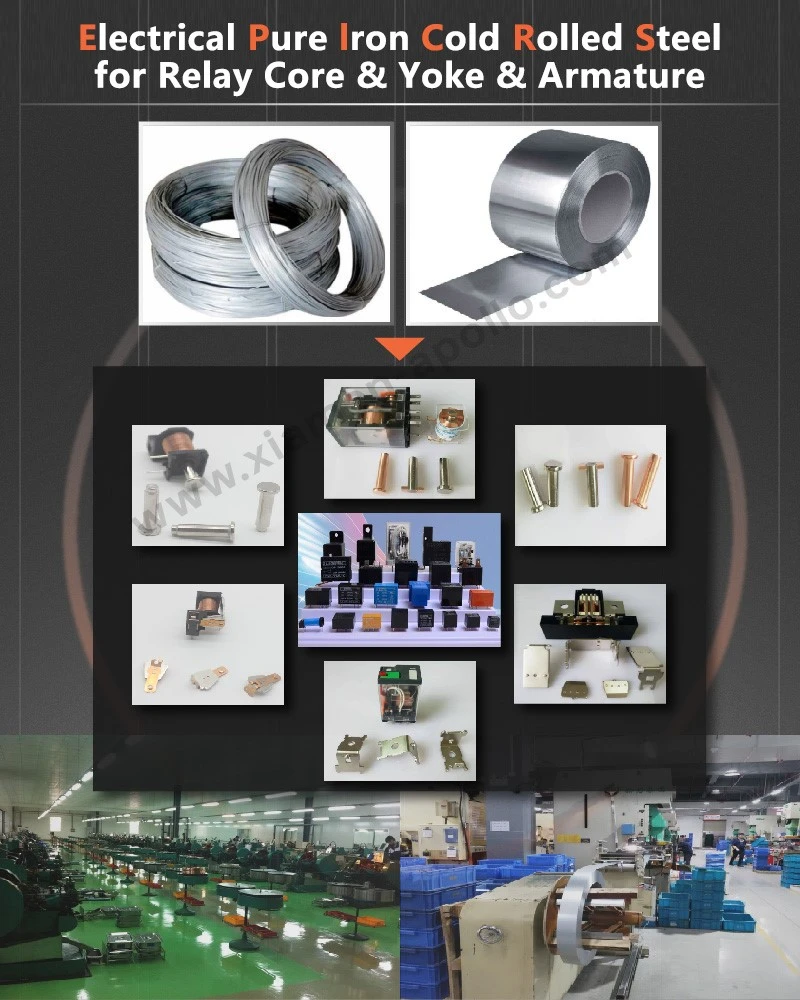 Pure Iron Material for Soft Iron Core in Relay and Yoke Pure Iron Material for Soft Iron Core in Relay and Yoke