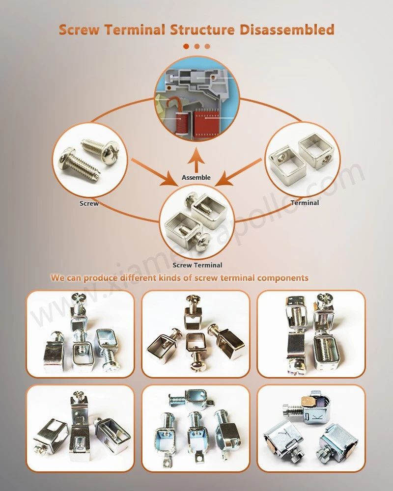 Circuit Breaker Screw Terminal Connector Structure Disassembled Circuit Breaker Screw Terminal Connector Structure Disassembled