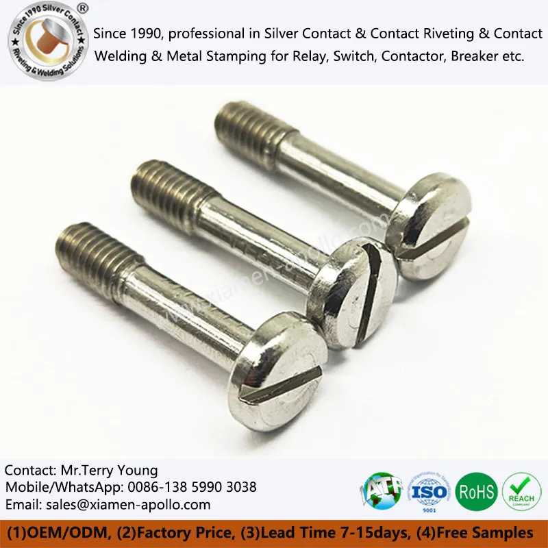 Cylindriska skruvar med slitshuvud